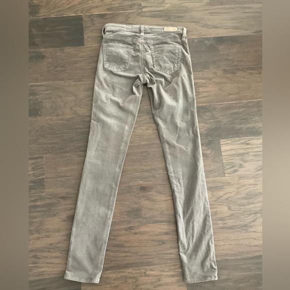 AG the Legging Super Skinny Gray Corduroy Jeans, Size 24R - Picture 3 of 4